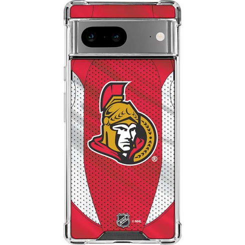 NHL Ottawa Senators Home Jersey Google Pixel 7a Clear Case